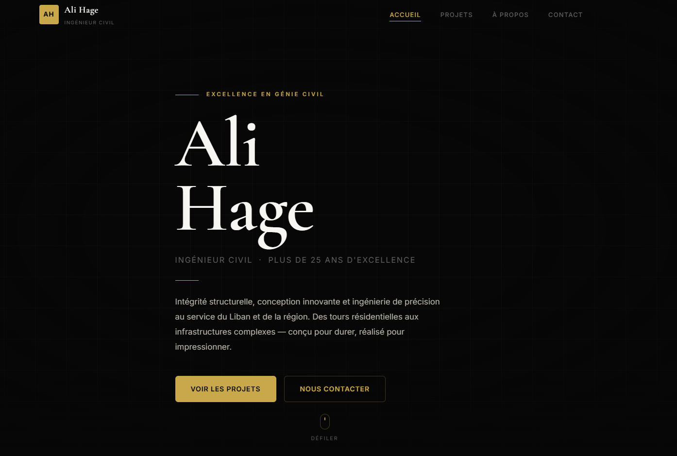 Ali Hage CV screenshot 1