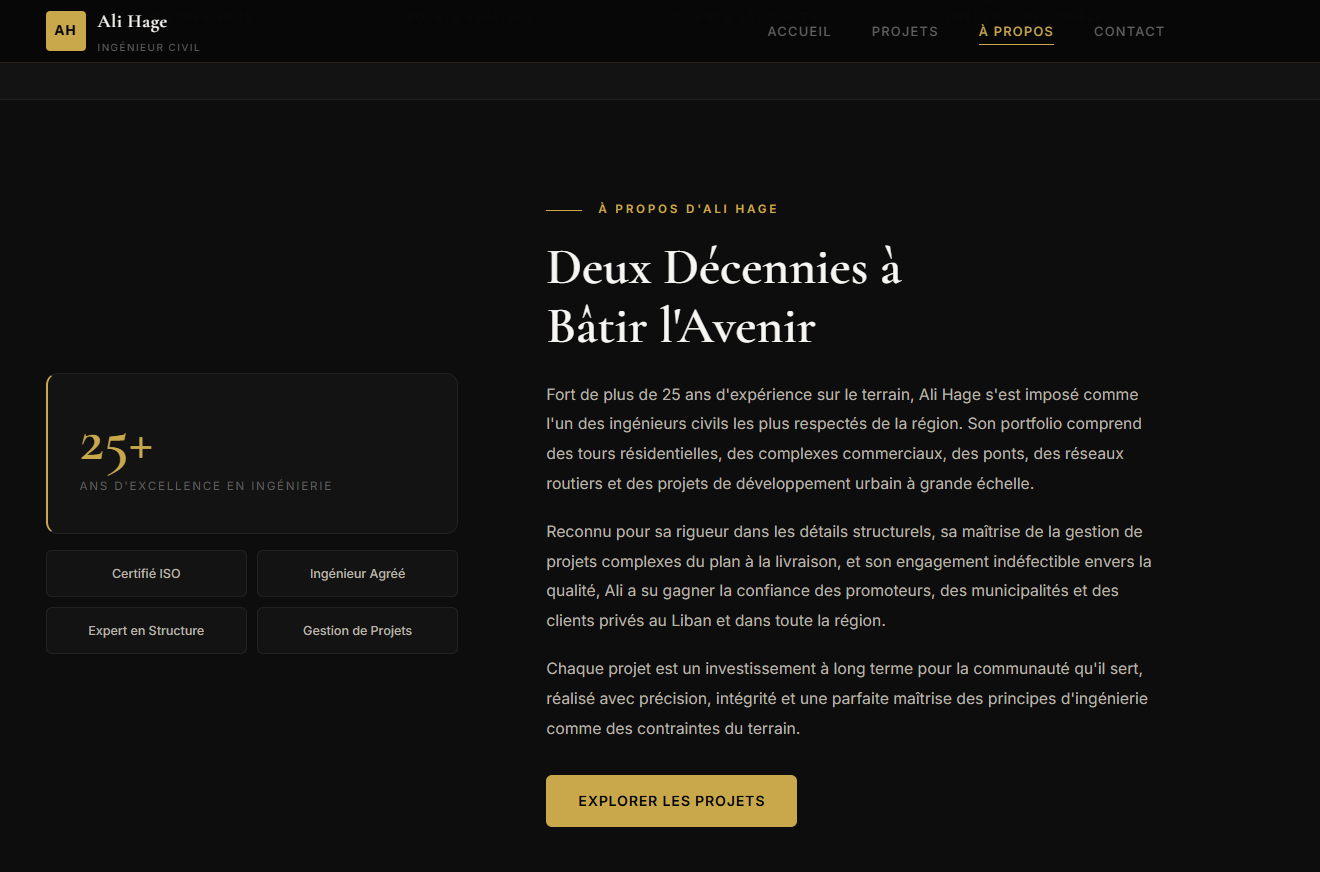 Ali Hage CV screenshot 2